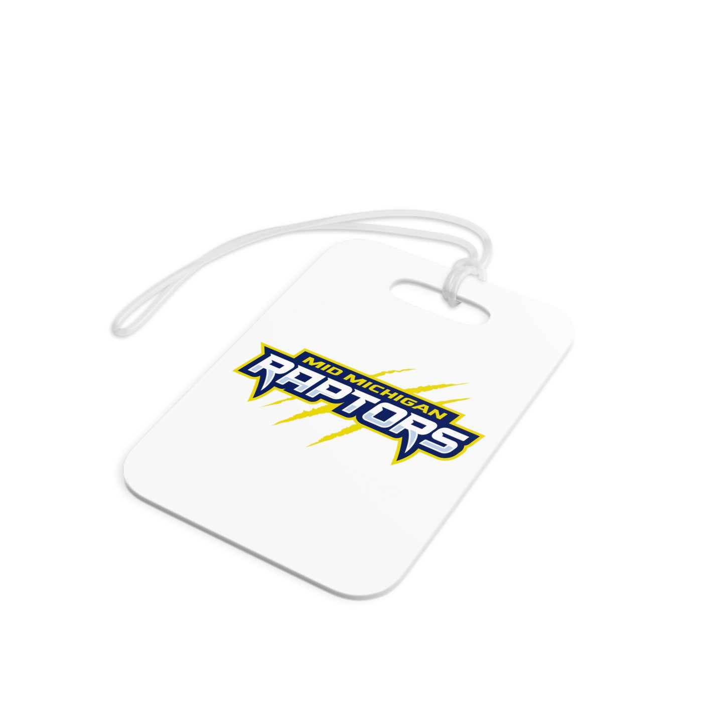 Raptors Words Logo Hockey Bag Tag