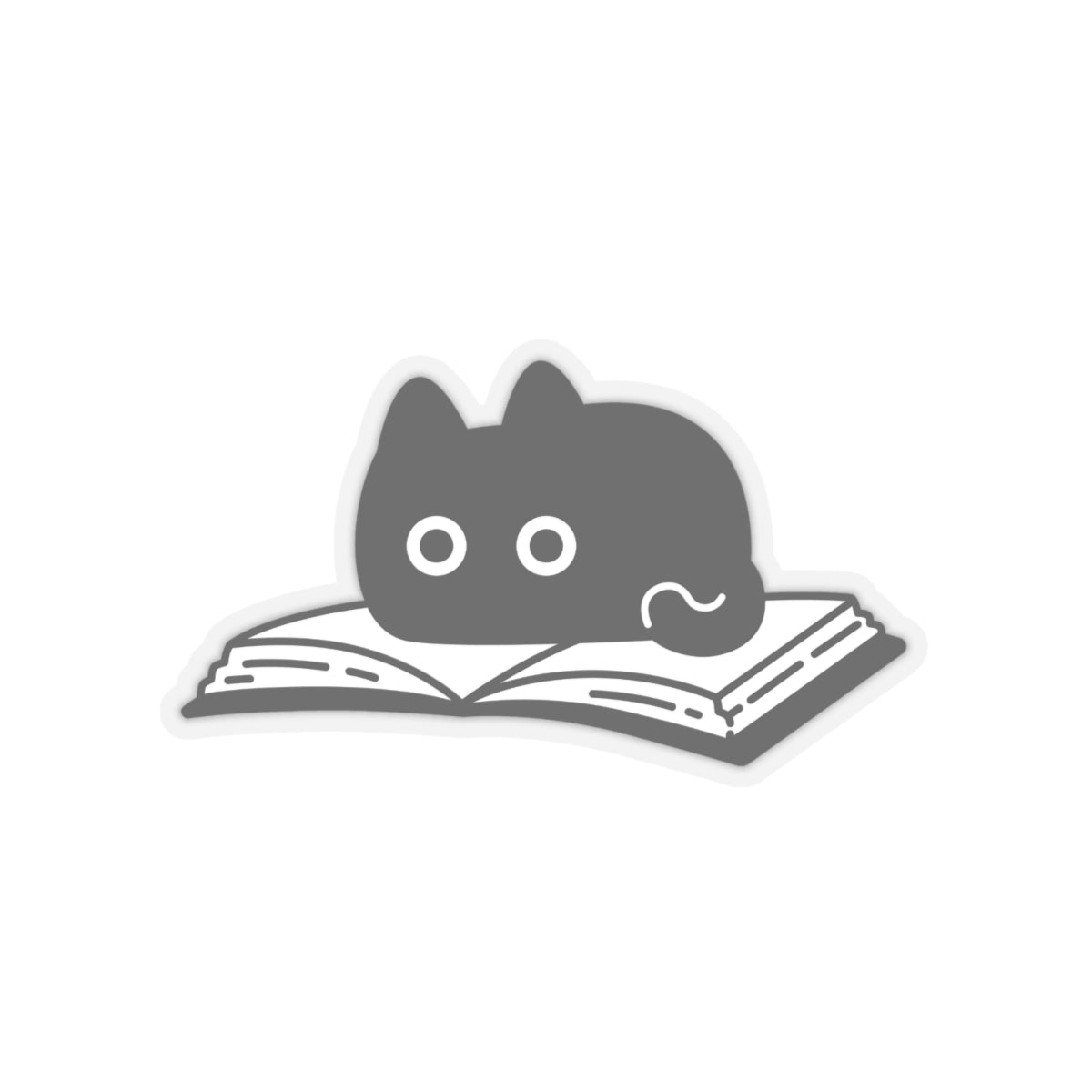 Book Lovin’ Black Cat Sticker