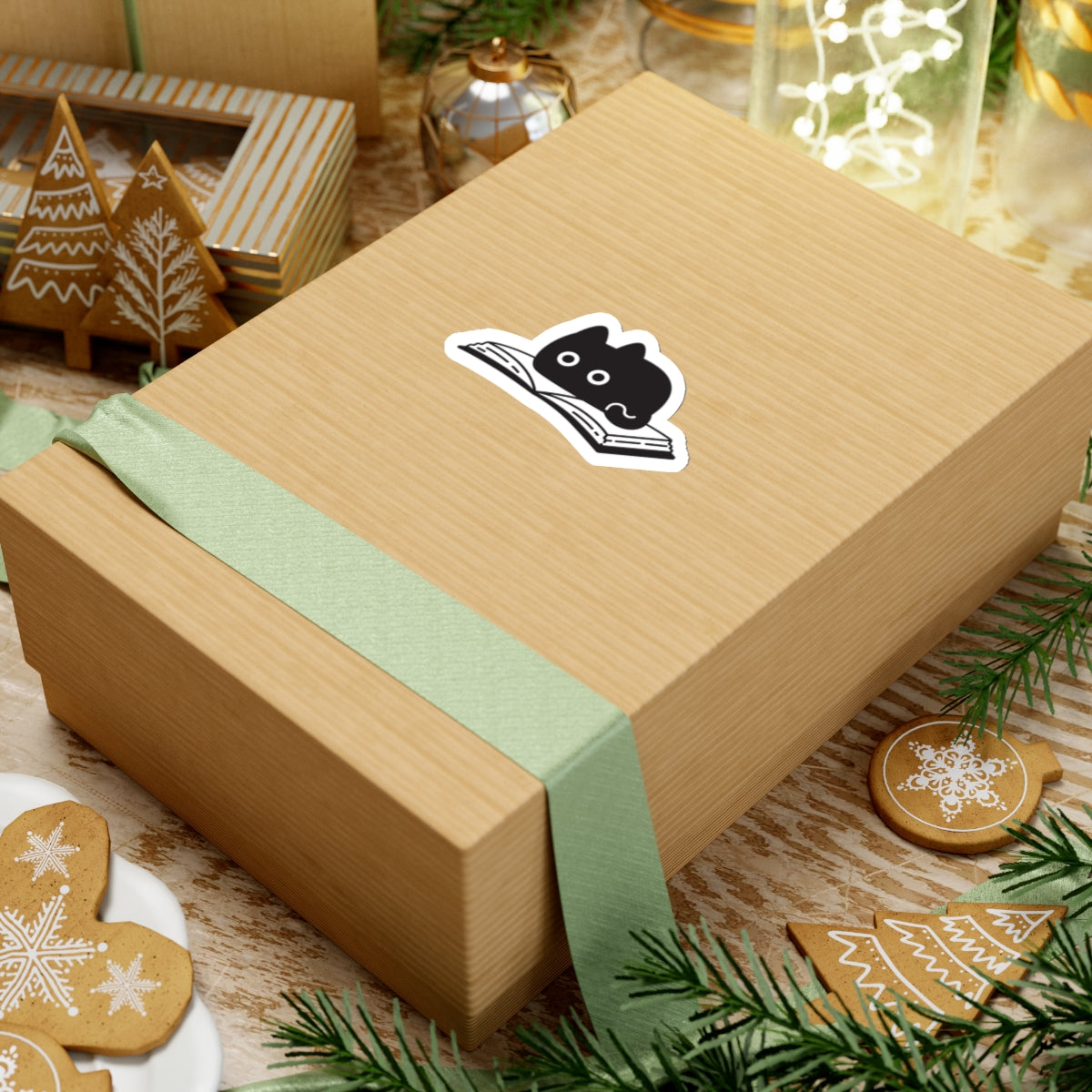 Book Lovin’ Black Cat Sticker