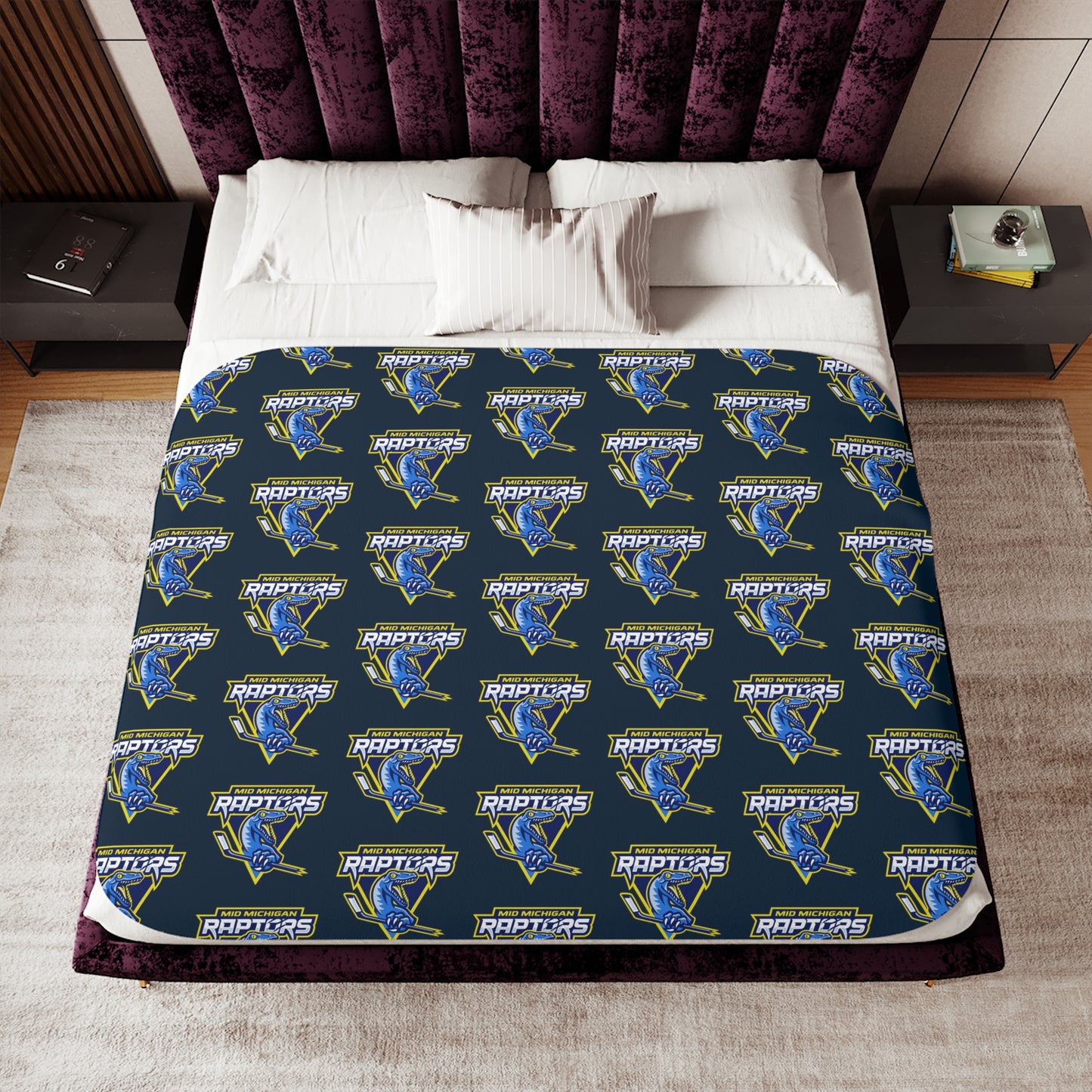 Raptors Logo Sherpa Blanket