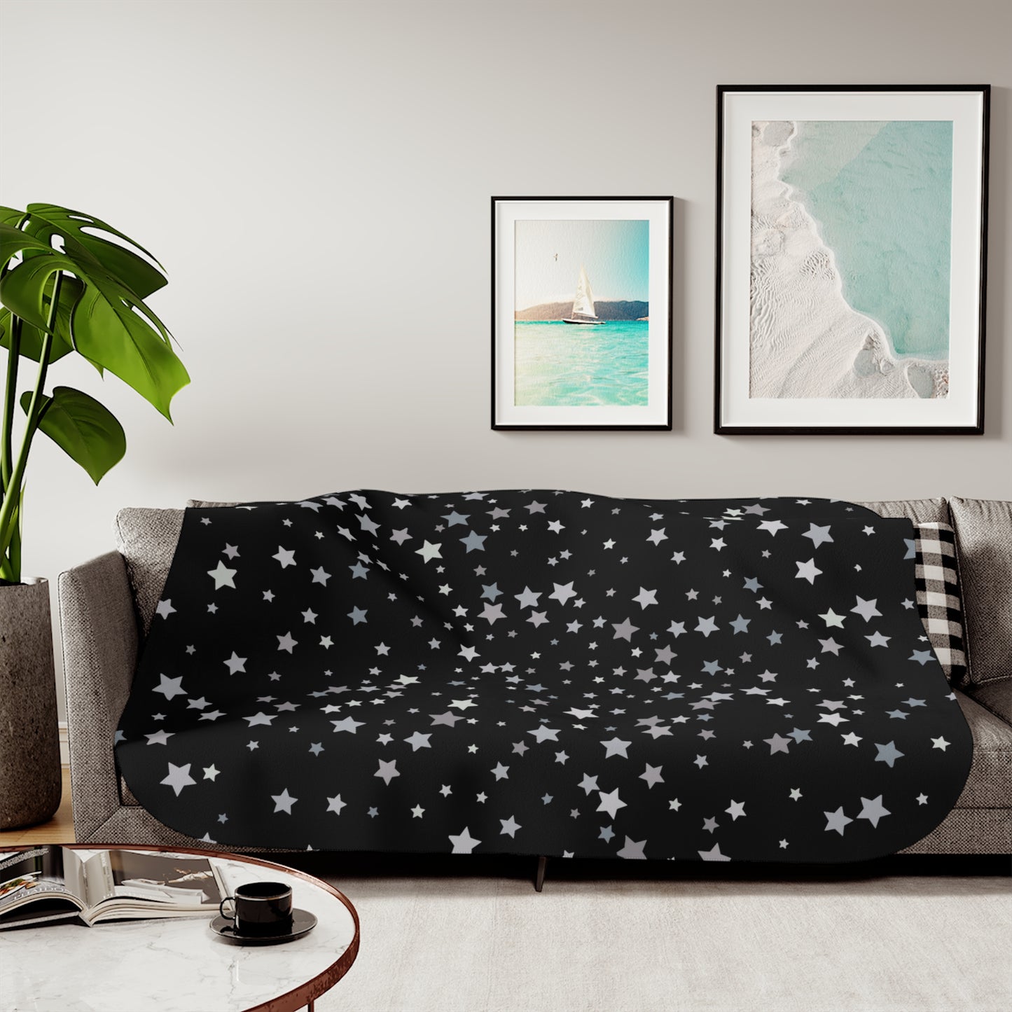 Stars Sherpa Blanket