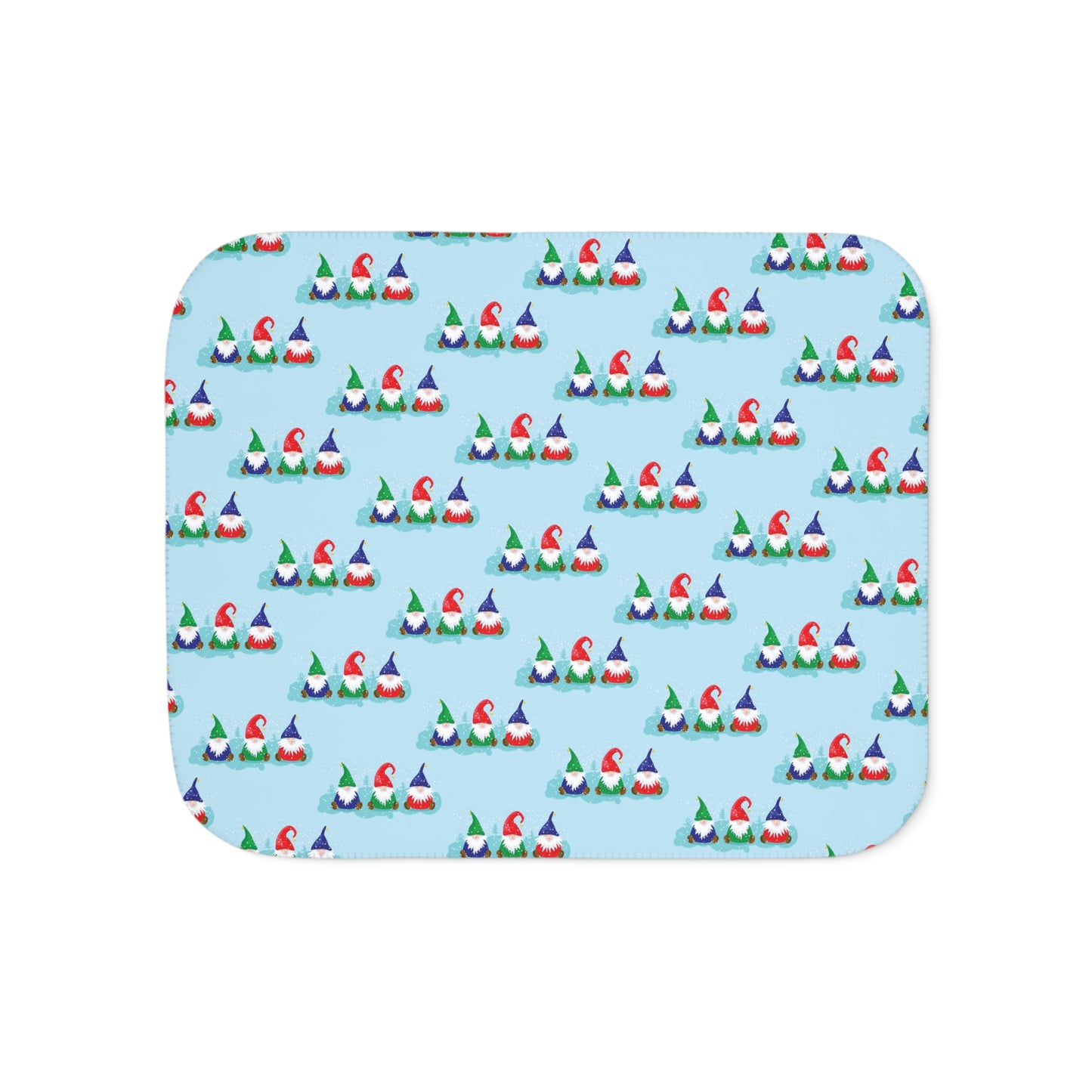 Gnome for the Holidays Sherpa Blanket