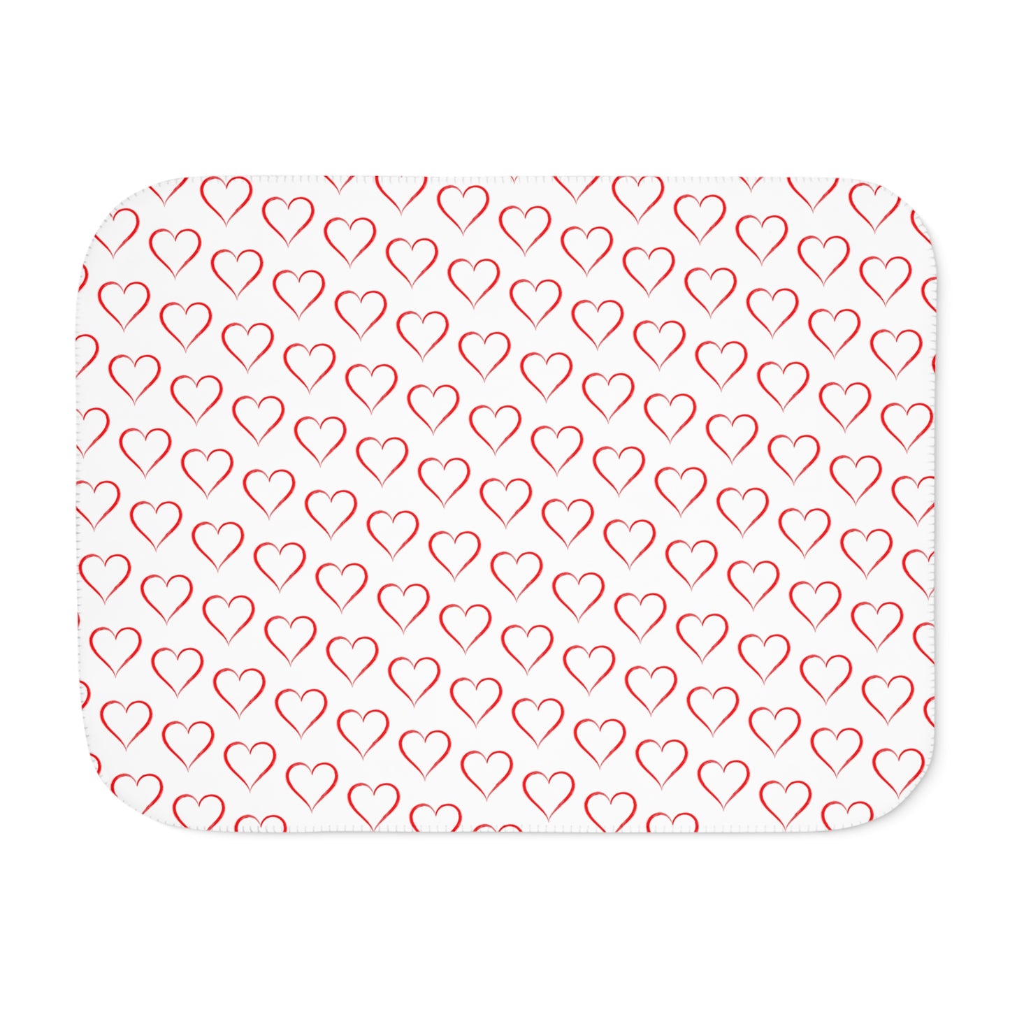 Hearts Sherpa Blanket