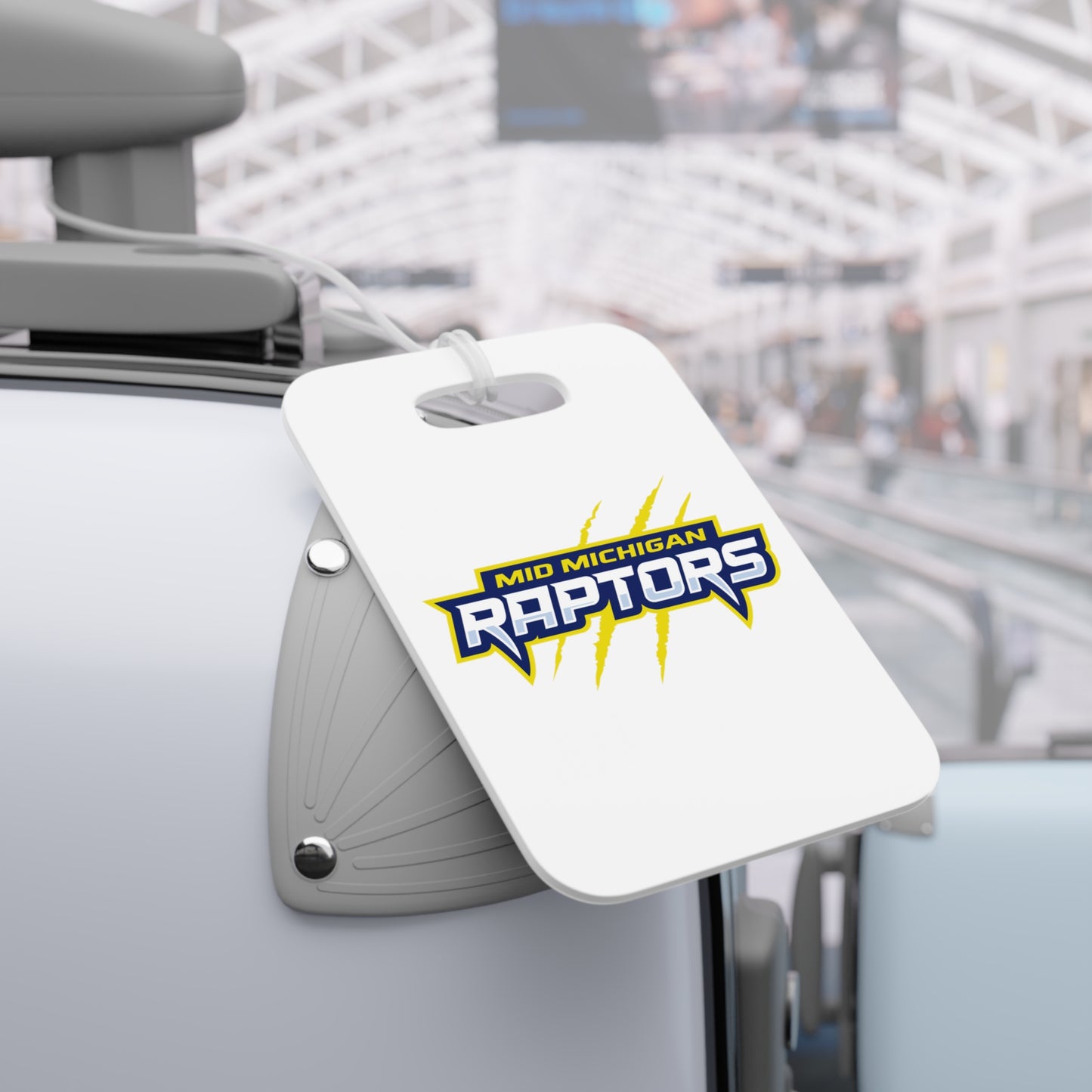 Raptors Words Logo Hockey Bag Tag