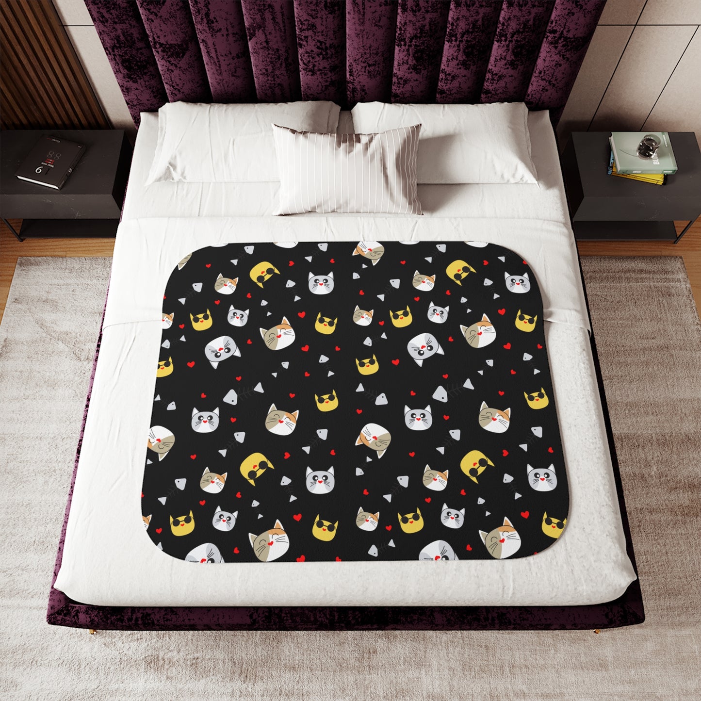 Cats Sherpa Blanket