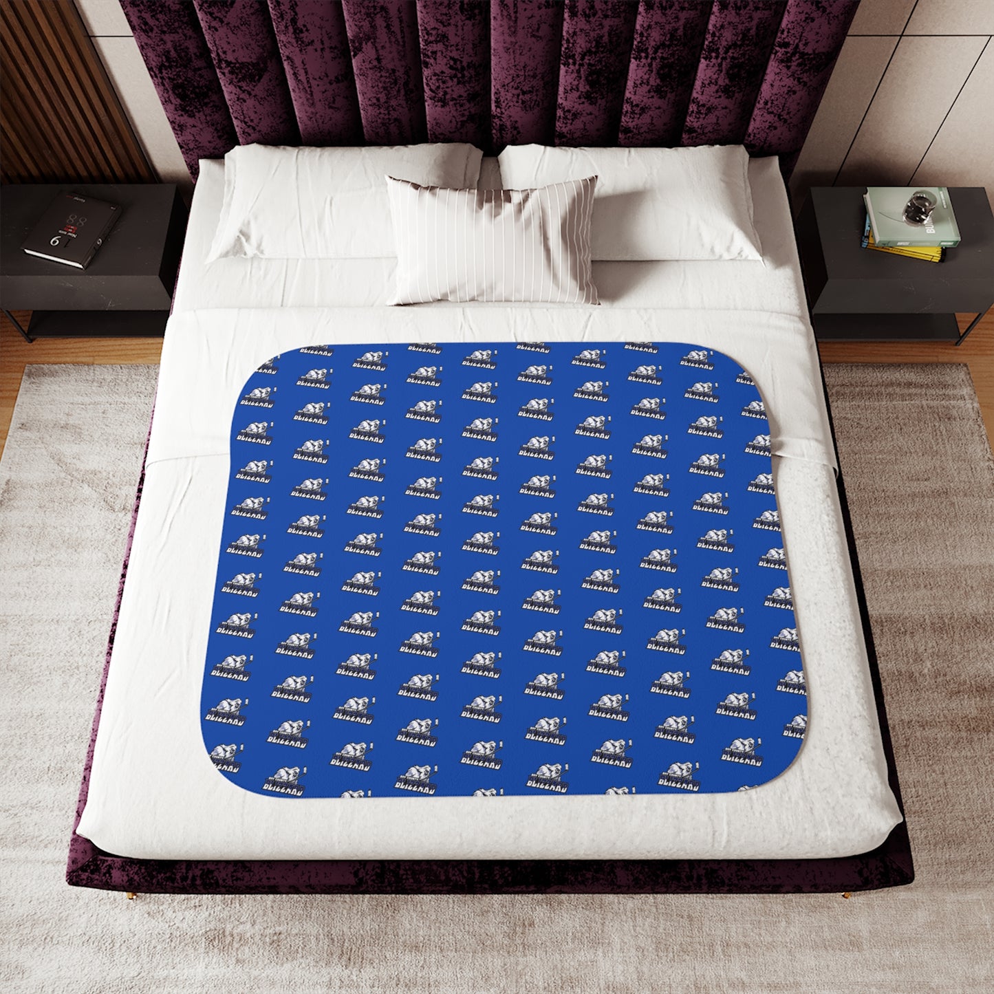 Blizzard Logo Pattern Sherpa Blanket