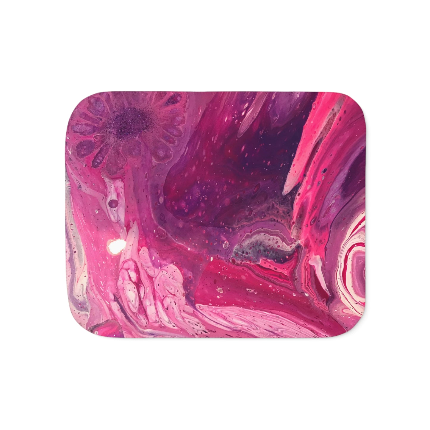 Pink Swirl Sherpa Blanket
