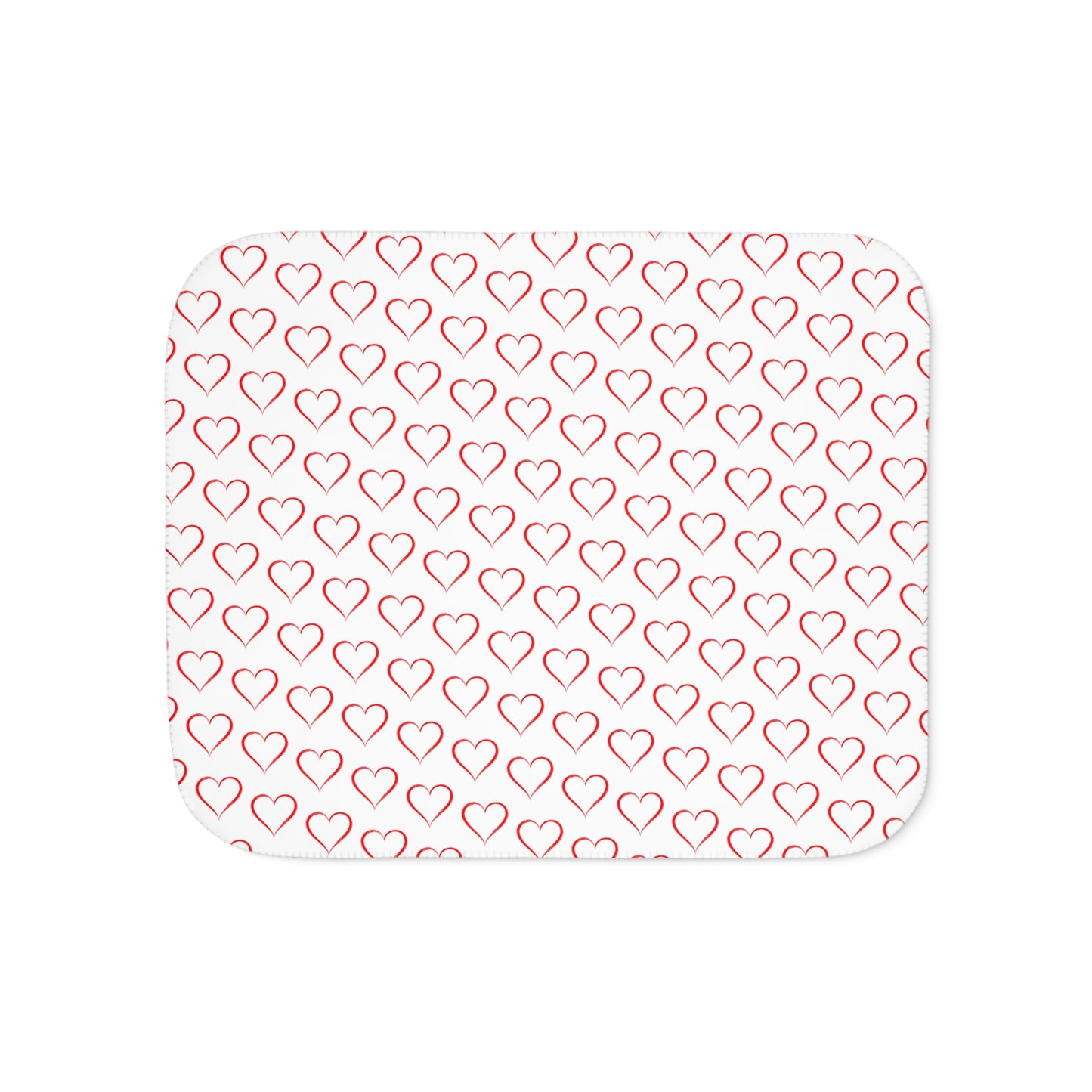 Hearts Sherpa Blanket