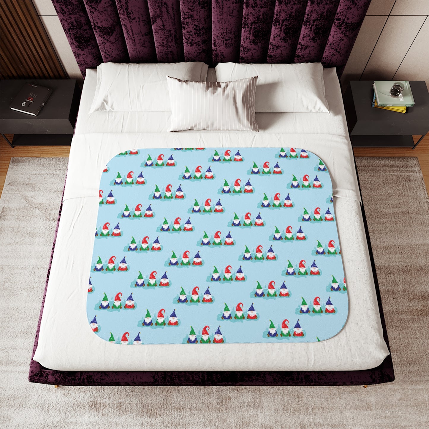 Gnome for the Holidays Sherpa Blanket