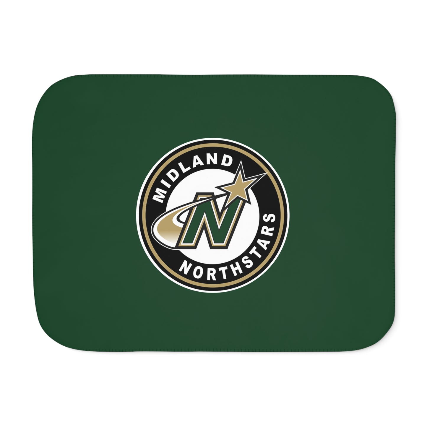 Northstars Logo Sherpa Blanket - Green