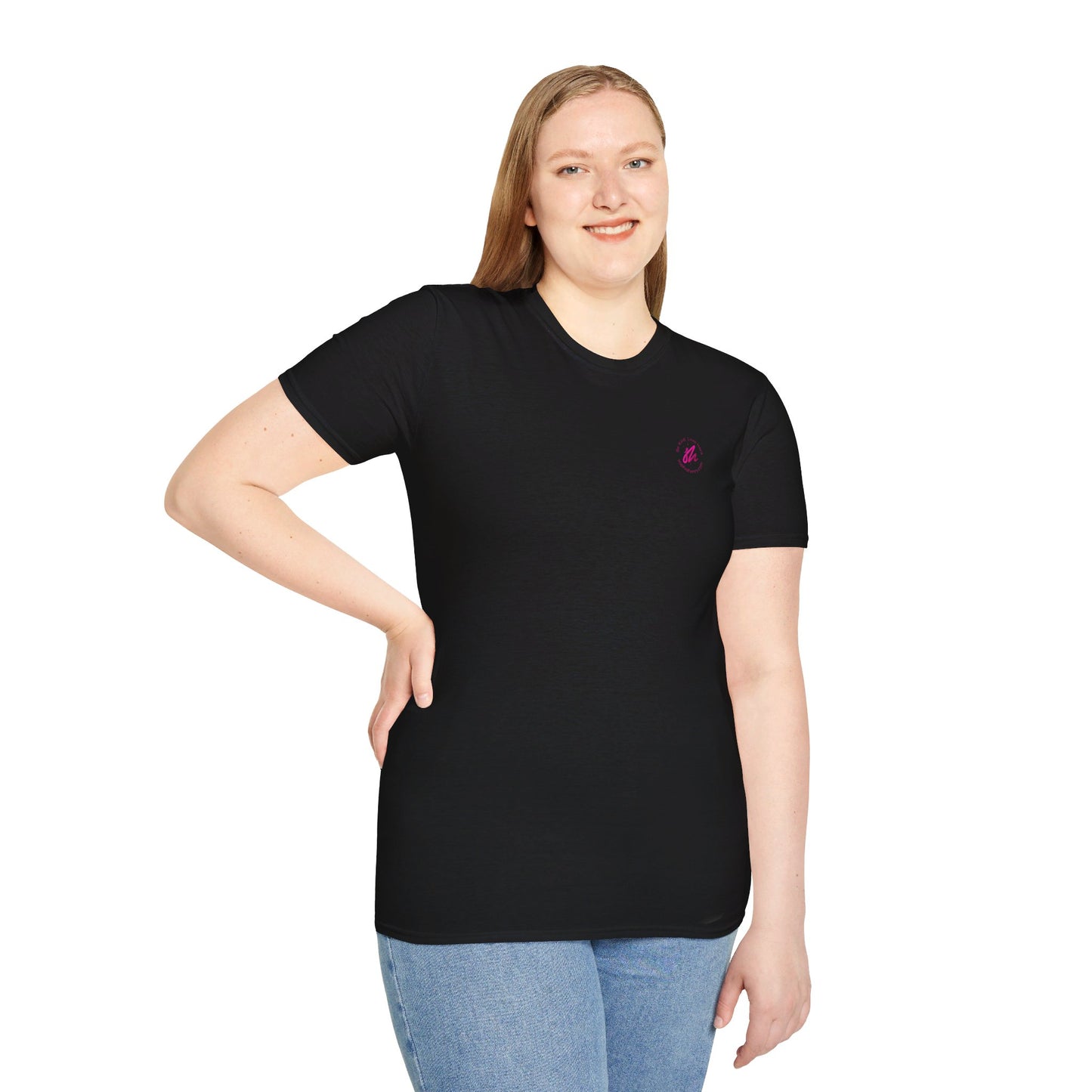 Be Kind Love Hard Unisex Tee - Pink