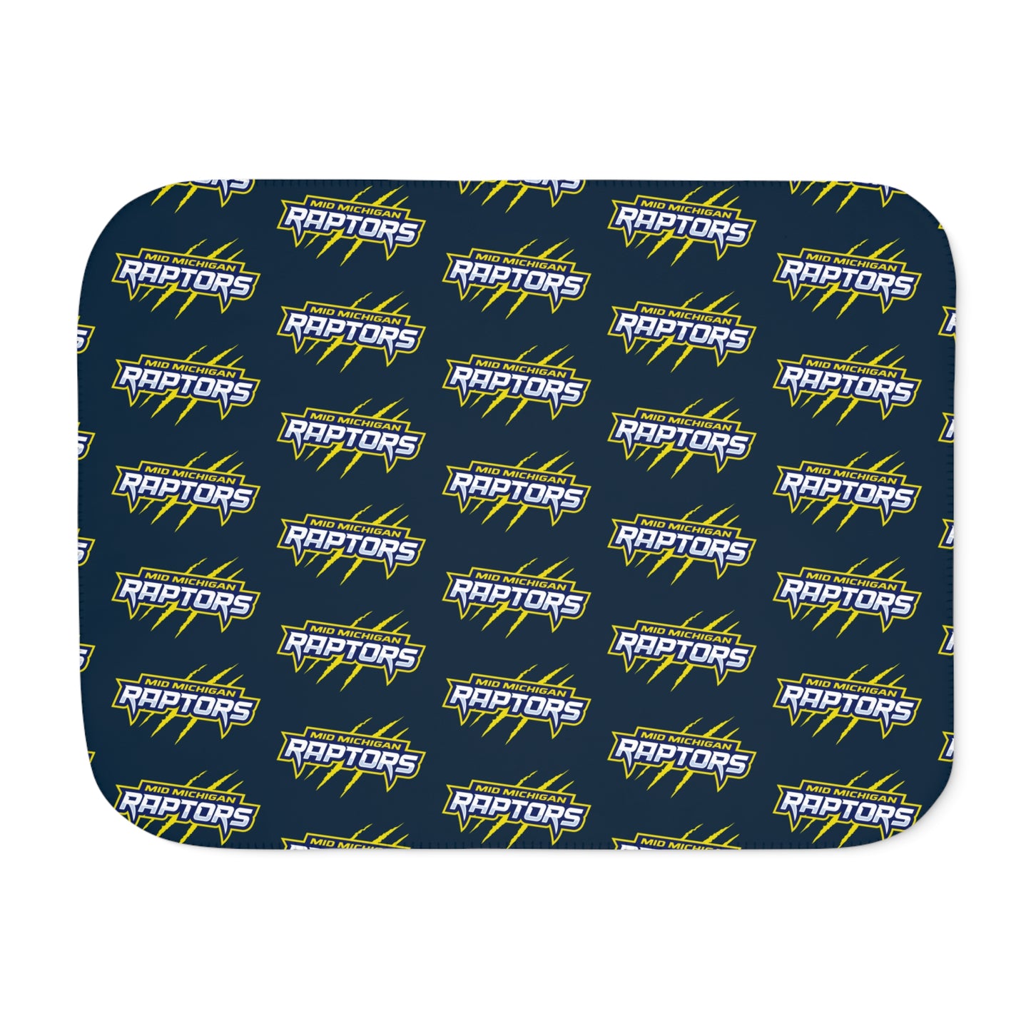 Raptors Words Logo Tiny Logo Sherpa Blanket