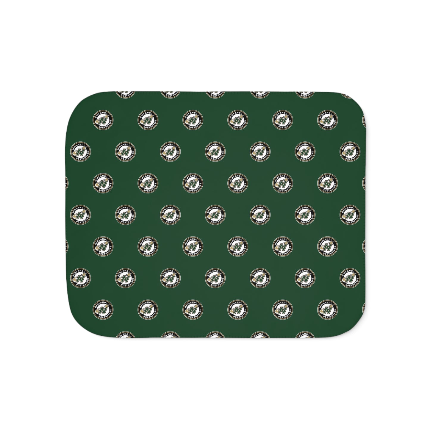 Northstars Logo Sherpa Blanket - Green