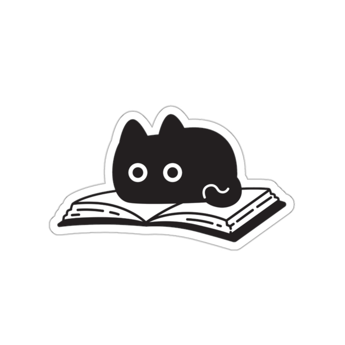 Book Lovin’ Black Cat Sticker