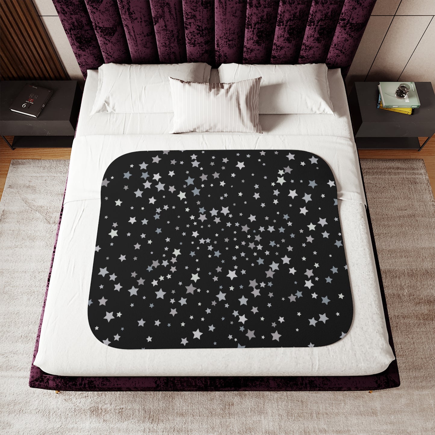 Stars Sherpa Blanket