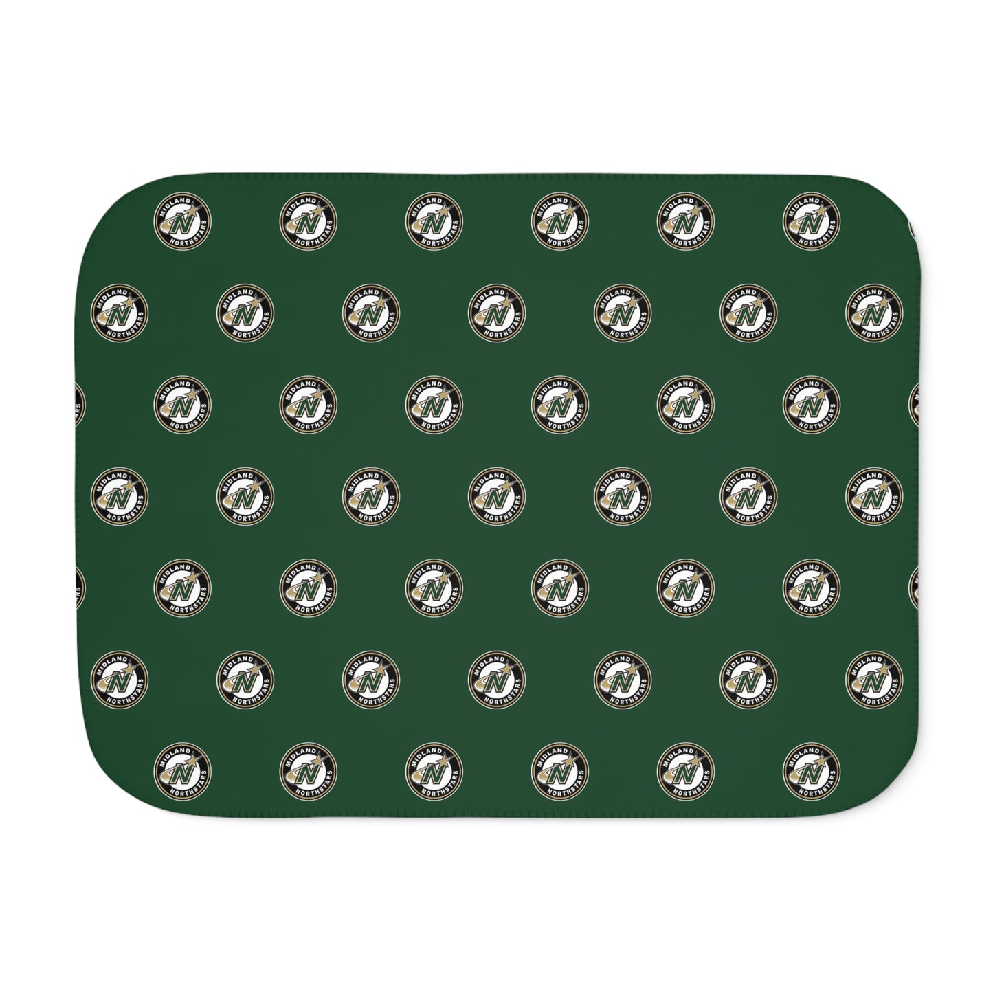 Northstars Logo Sherpa Blanket - Green