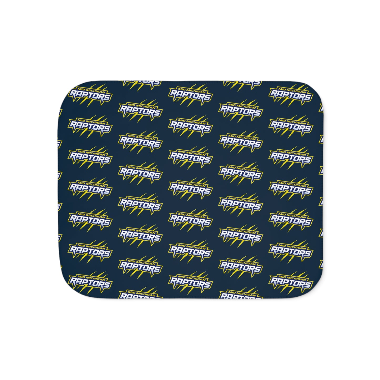 Raptors Words Logo Tiny Logo Sherpa Blanket