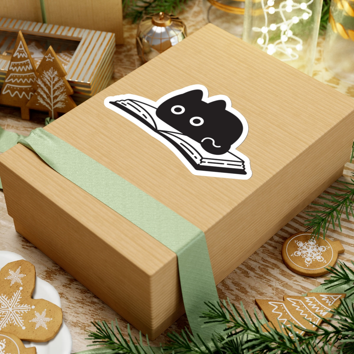 Book Lovin’ Black Cat Sticker