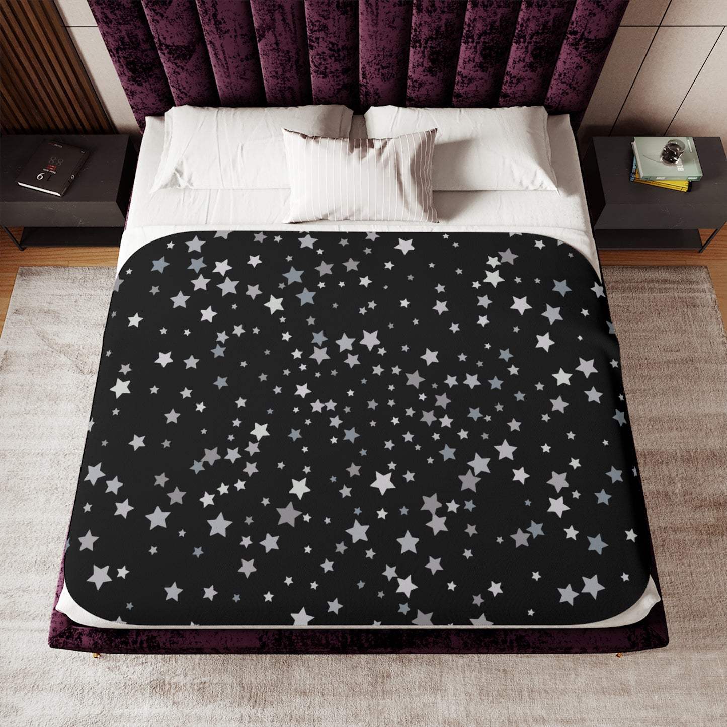Stars Sherpa Blanket