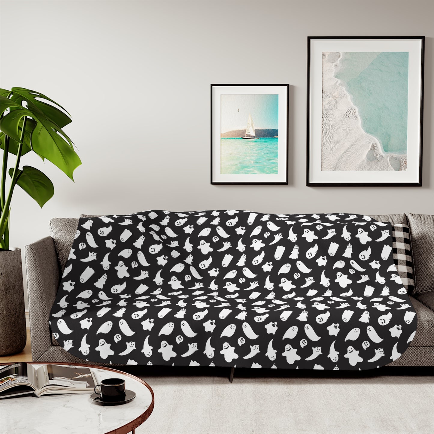 Giggling Ghosties Sherpa Blanket