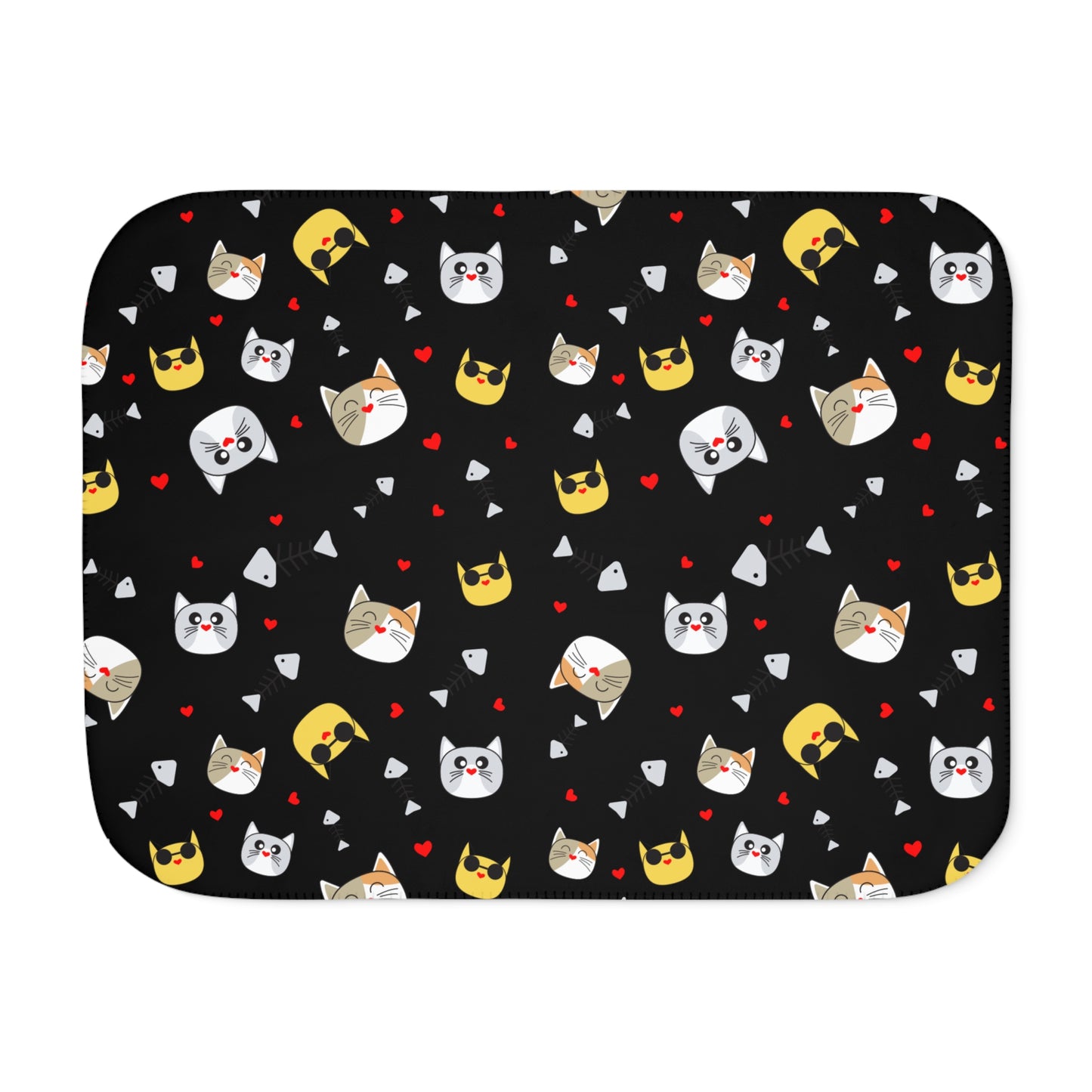 Cats Sherpa Blanket