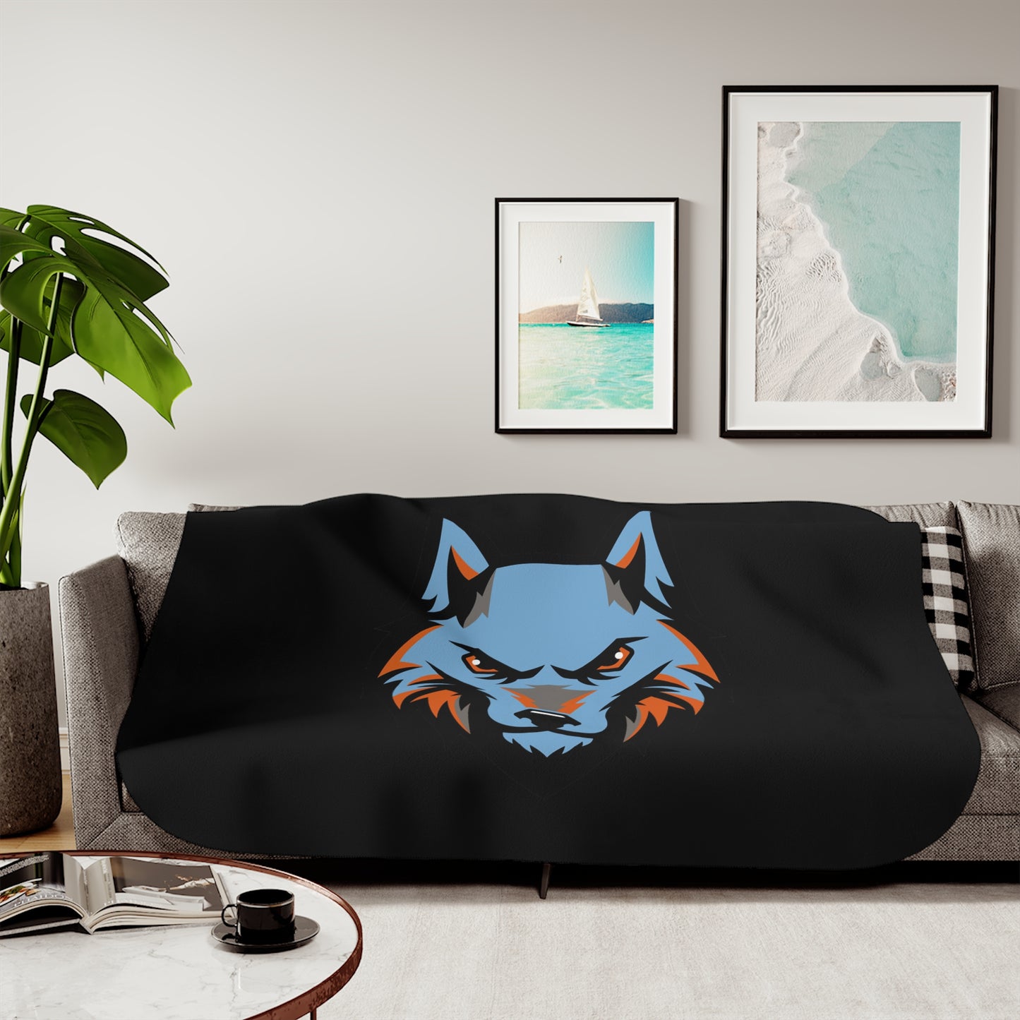 Wolves Sherpa Blanket