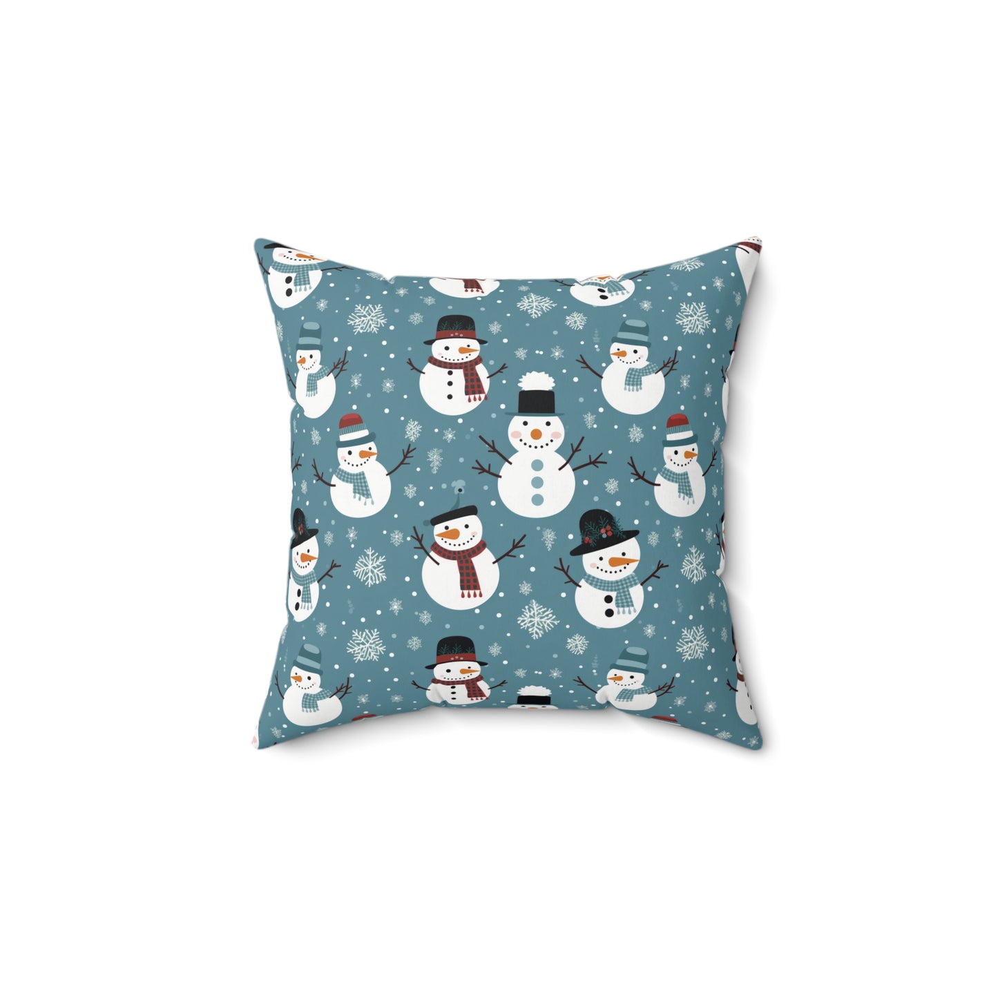 Sweet Snowman Suede Pillow