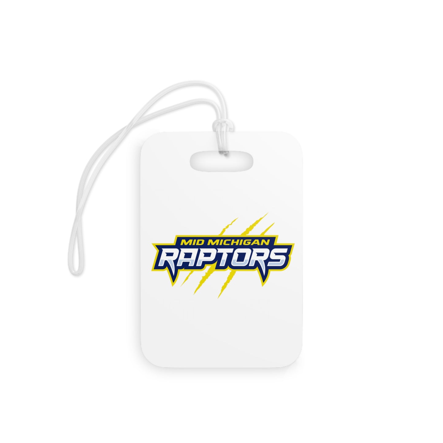 Raptors Words Logo Hockey Bag Tag