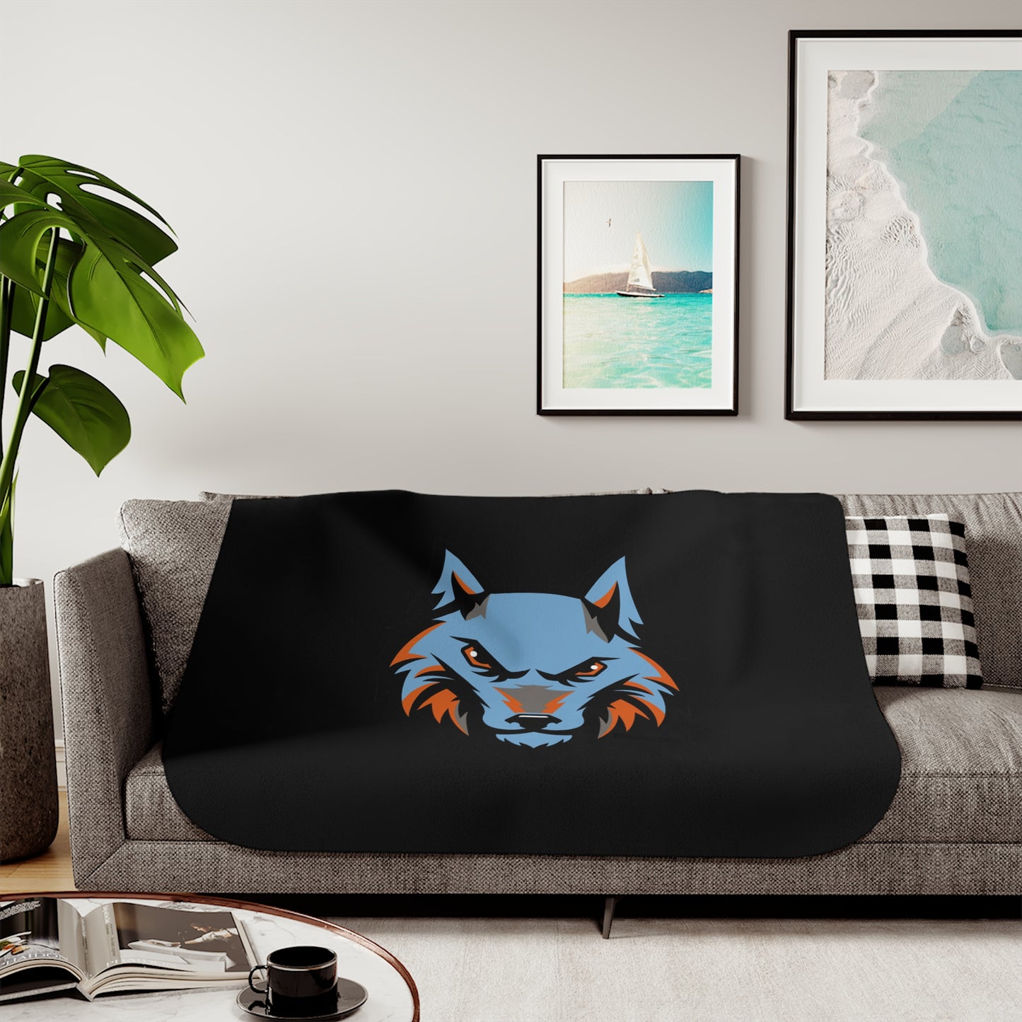 Wolves Sherpa Blanket