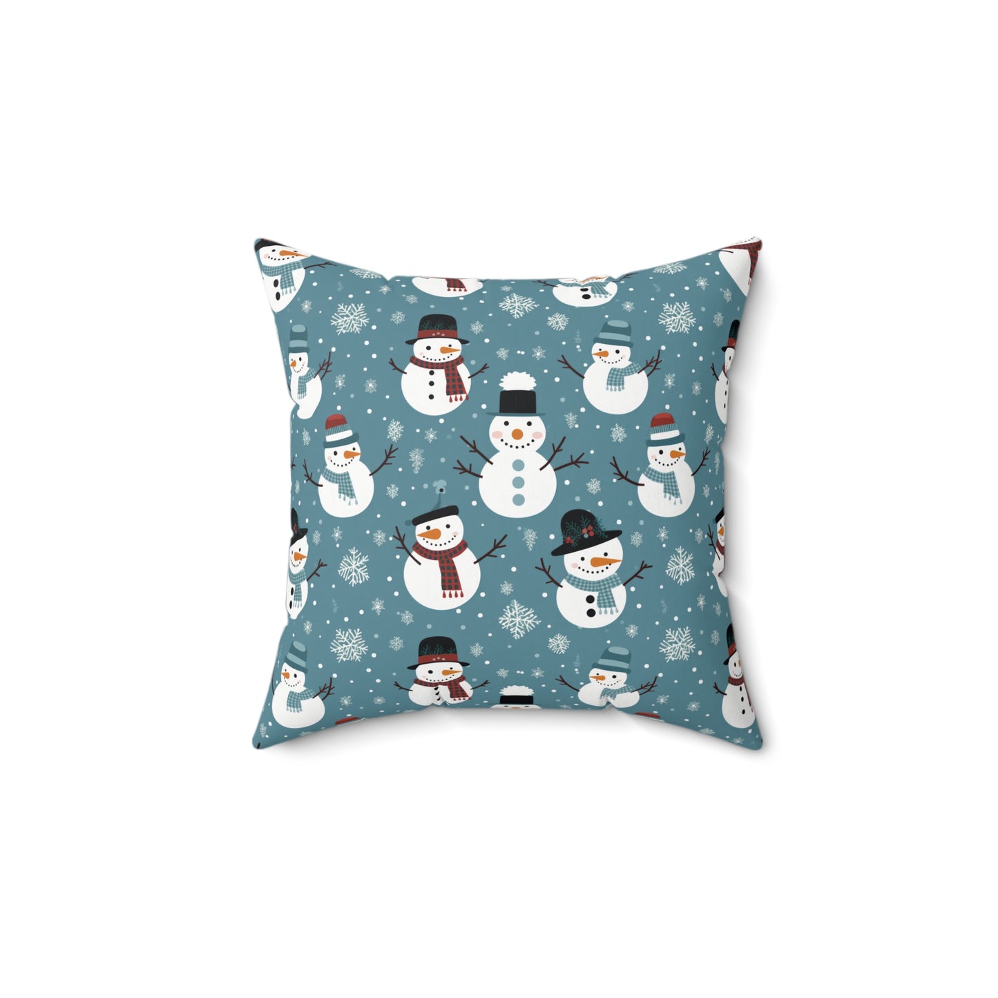 Sweet Snowman Suede Pillow