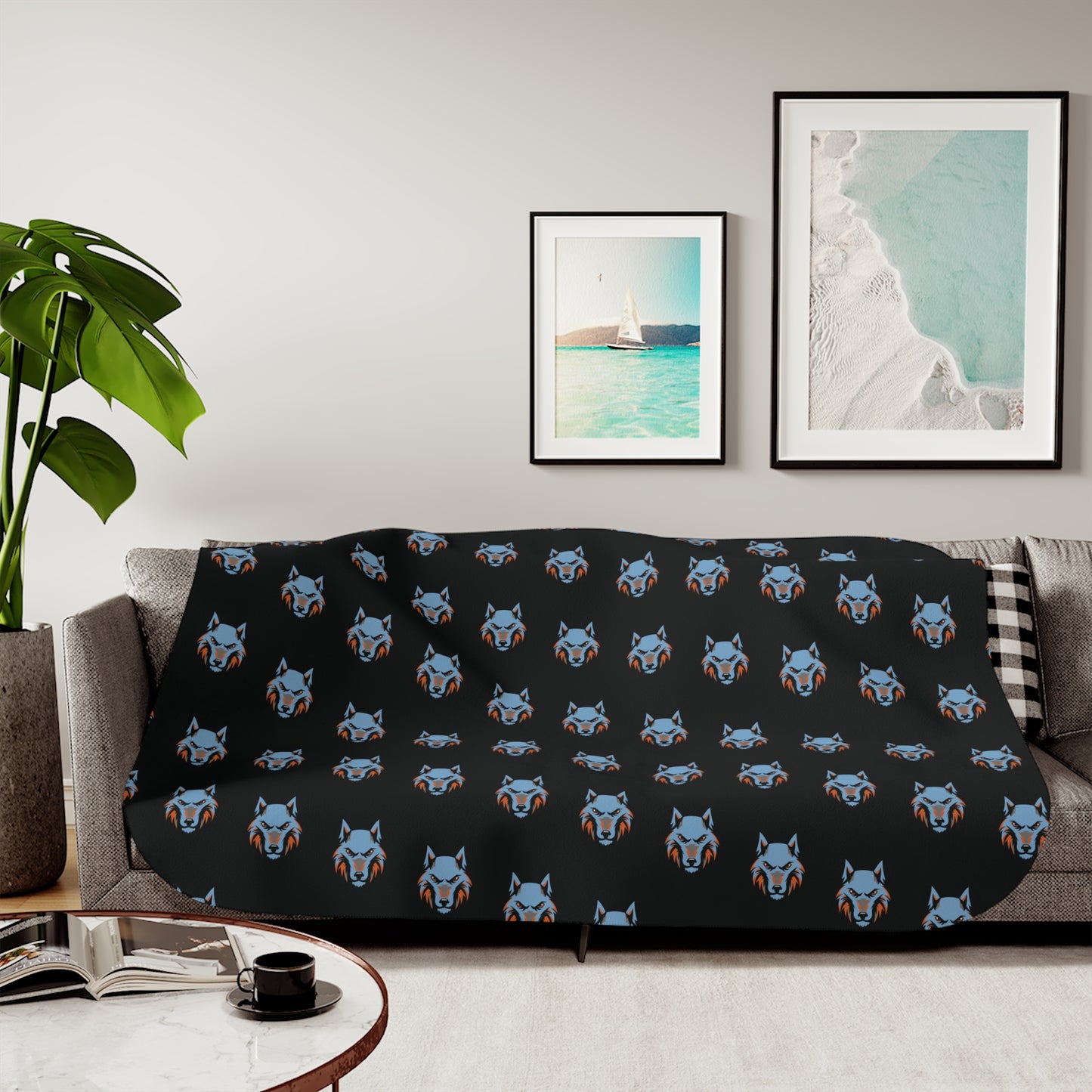 Wolf Sherpa Blanket