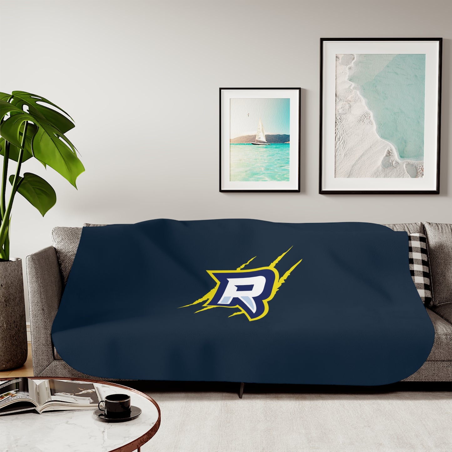Raptors "R"Logo Sherpa Blanket (See description for Personalization Options)