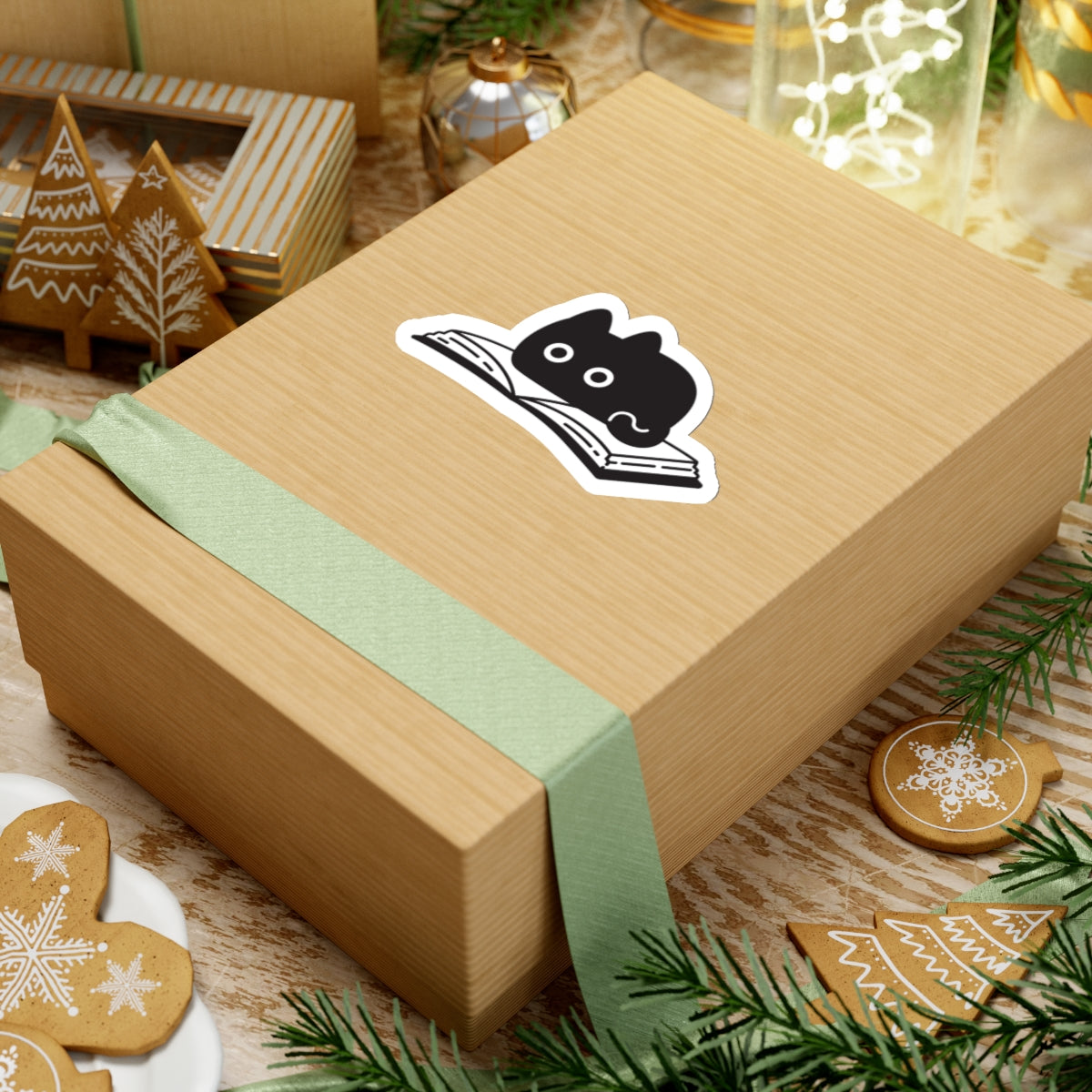 Book Lovin’ Black Cat Sticker