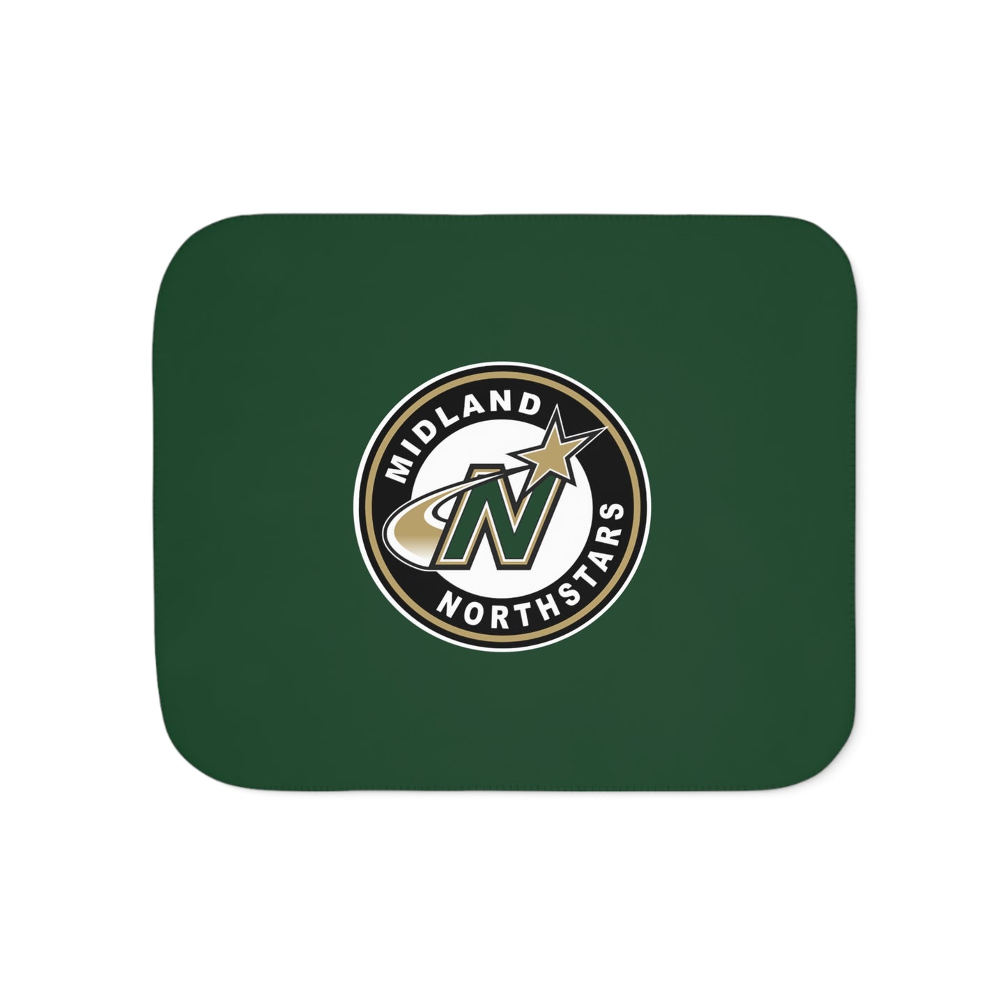 Northstars Logo Sherpa Blanket - Green