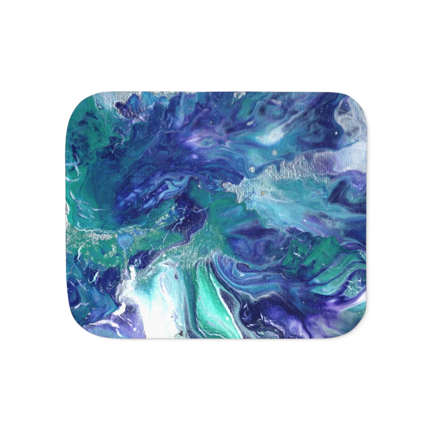 Blue Swirl Sherpa Blanket