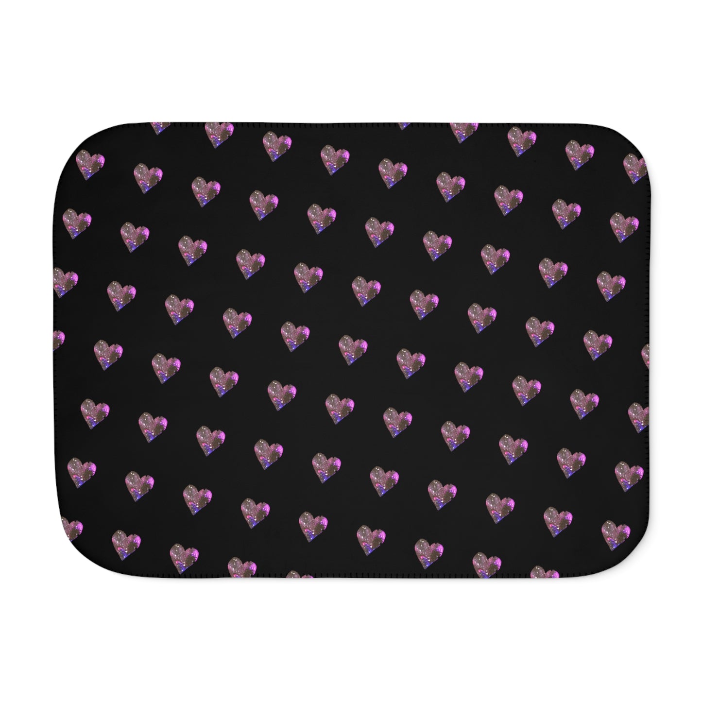 Galaxy Heart Sherpa Blanket