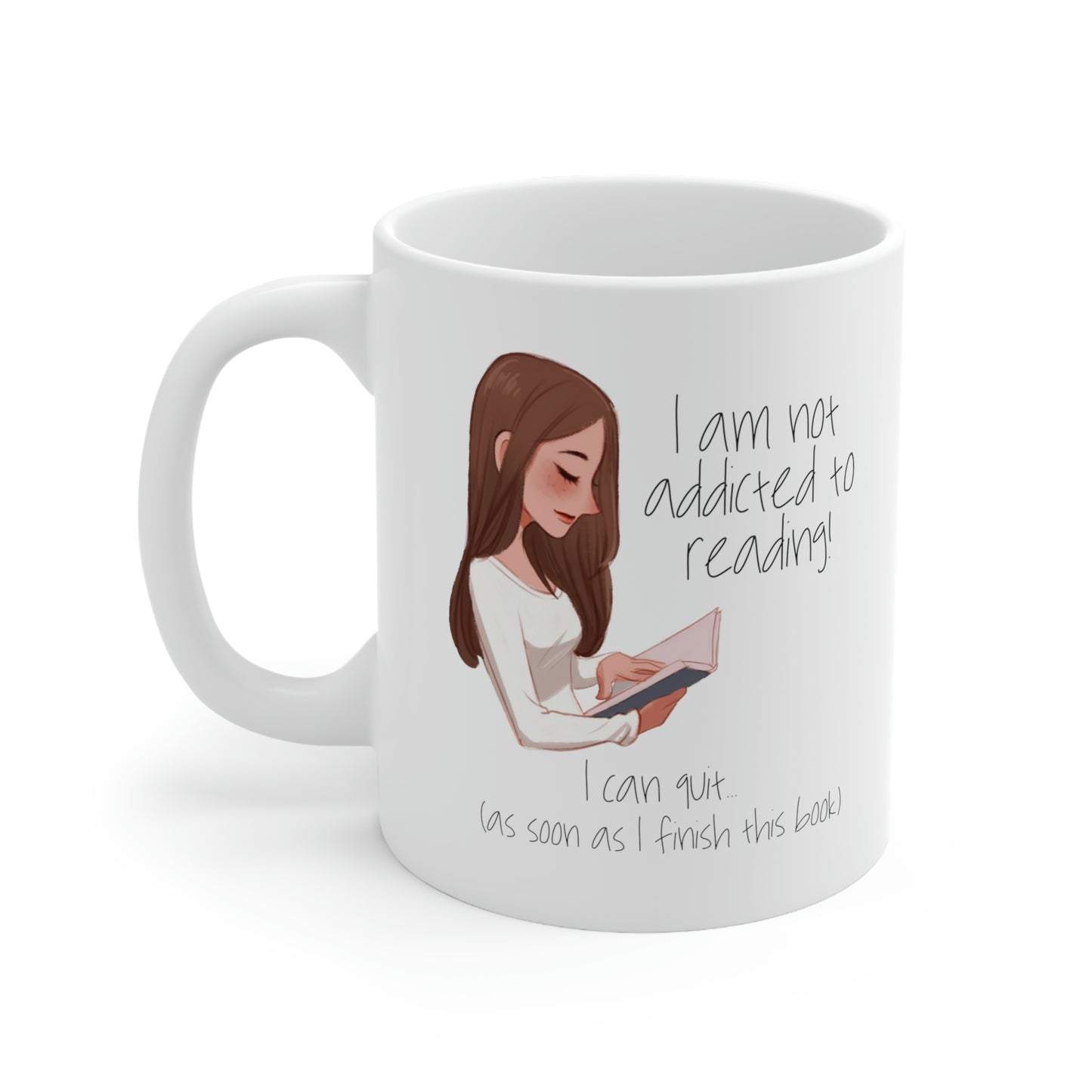 Addicted to Reading Mug - Brunette