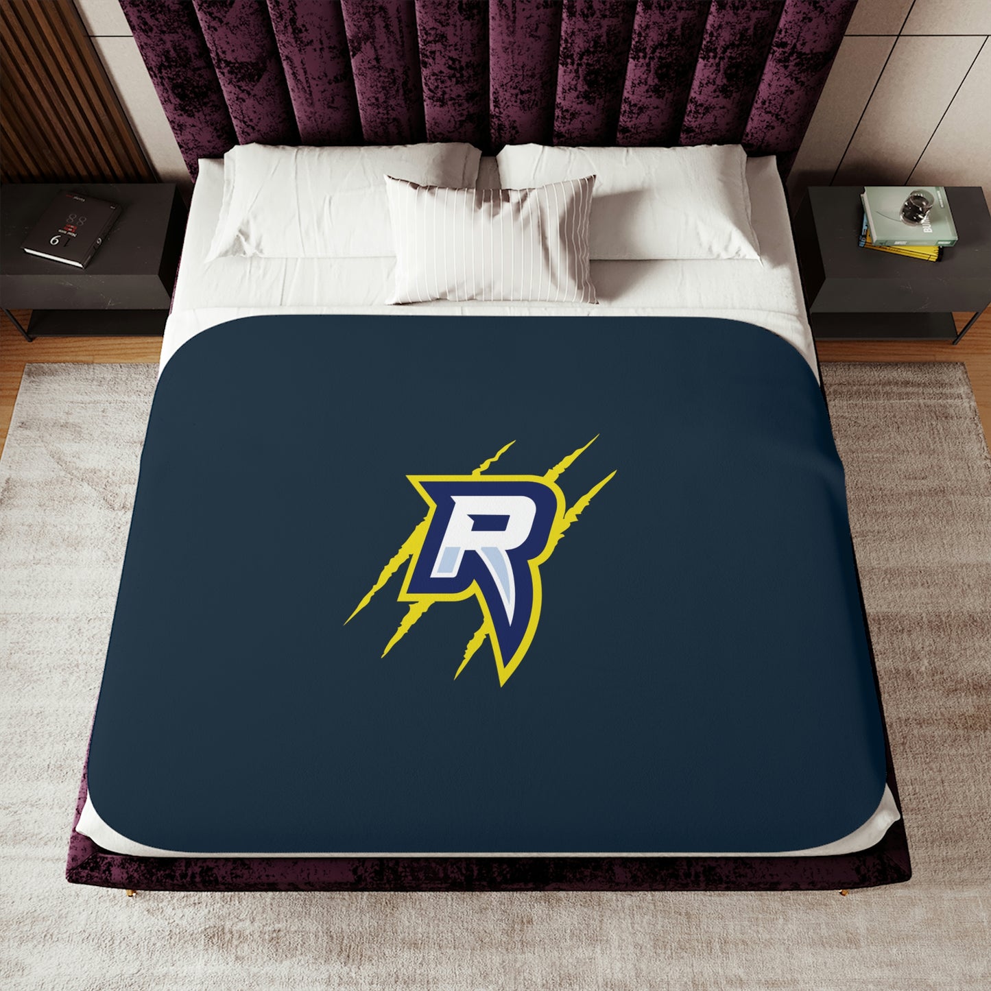 Raptors "R"Logo Sherpa Blanket (See description for Personalization Options)