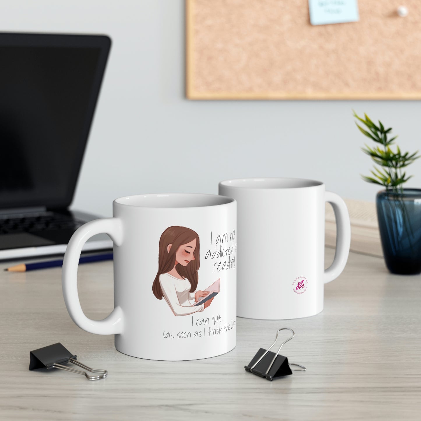 Addicted to Reading Mug - Brunette