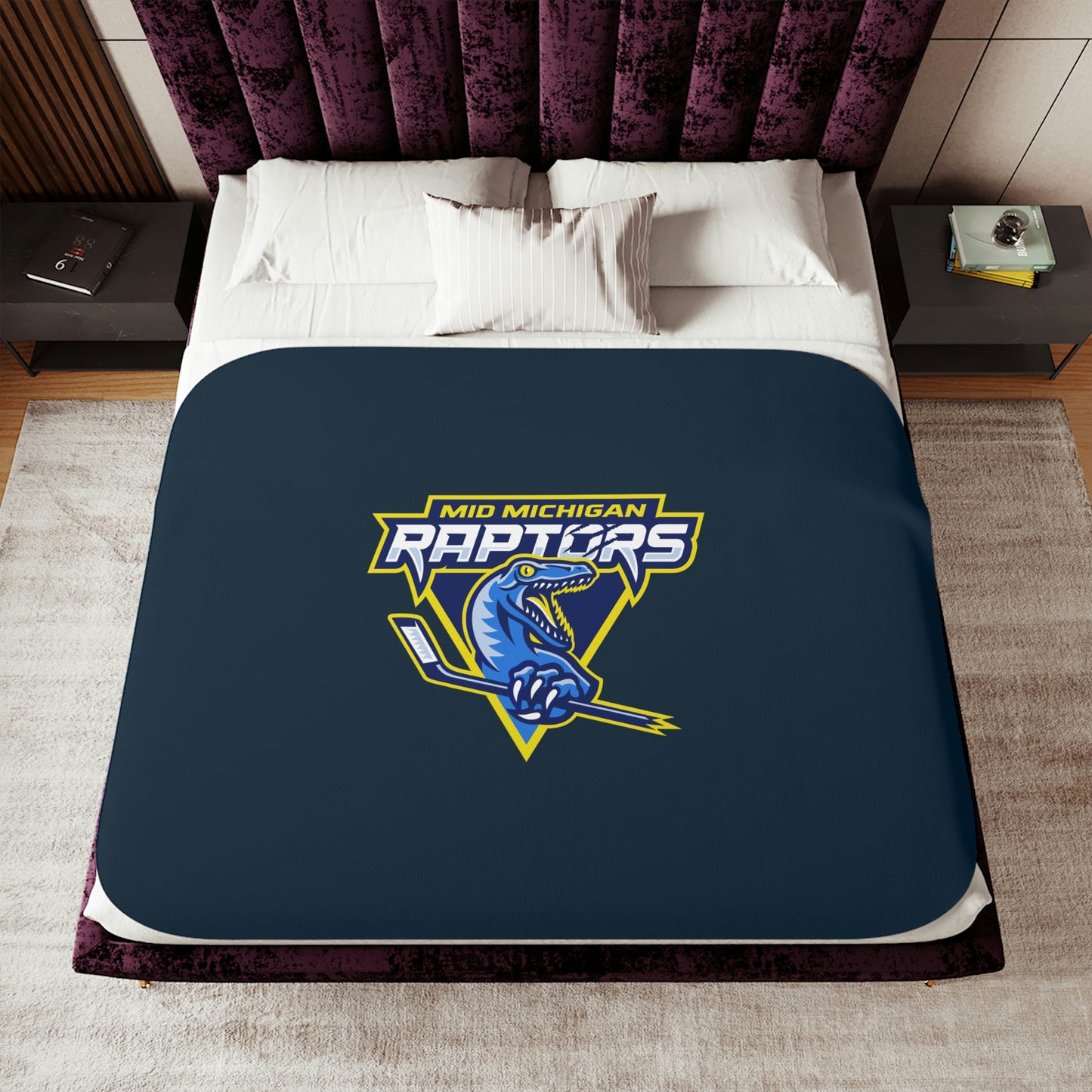 Raptors Logo Sherpa Blanket (See description for Personalization Options)