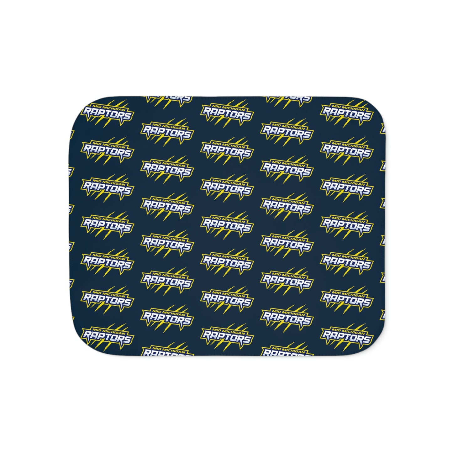 Raptors Words Logo Tiny Logo Sherpa Blanket