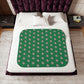 Northstars Logo Pattern Sherpa Blanket - "Spring League" Green