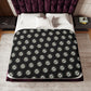 Northstars Logo Pattern Sherpa Blanket - Black