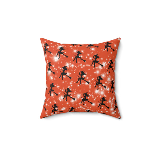 Tiny Bewitched Babes Suede Pillow