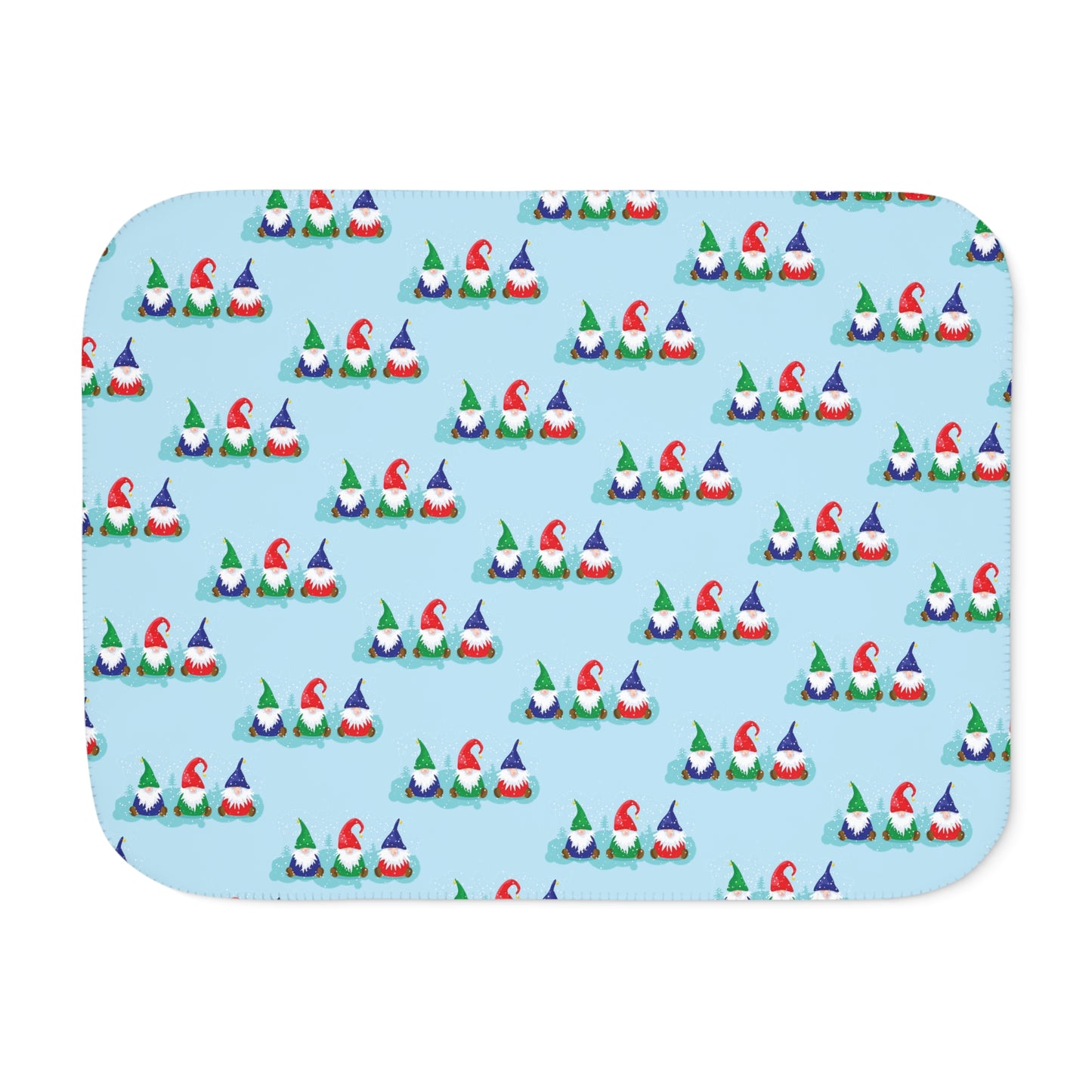 Gnome for the Holidays Sherpa Blanket