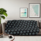 Hornets Logo Pattern Sherpa Blanket - Black