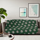 Northstars Logo Pattern Sherpa Blanket - Green