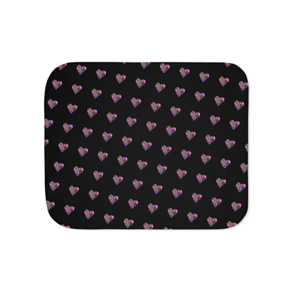 Galaxy Heart Sherpa Blanket