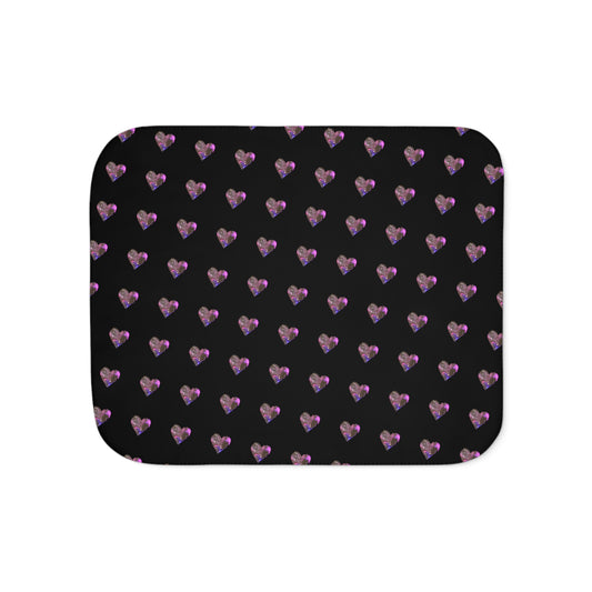 Galaxy Heart Sherpa Blanket