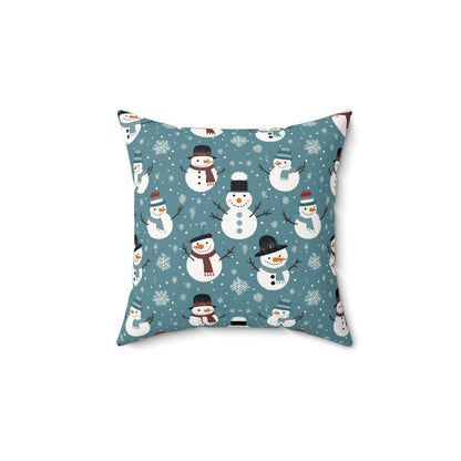 Sweet Snowman Suede Pillow